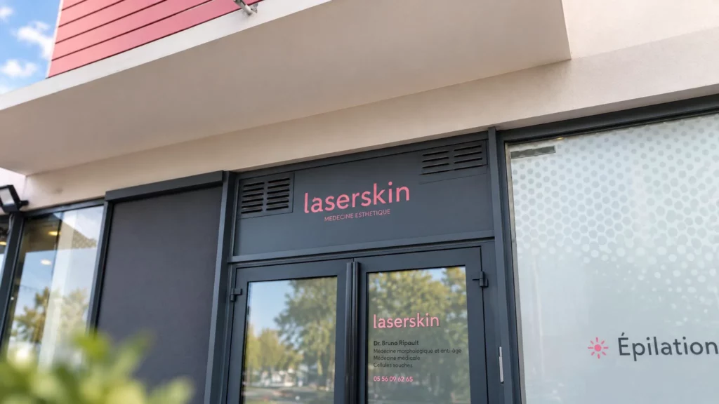 Pièce à main d’un laser médical dans une salle de soin