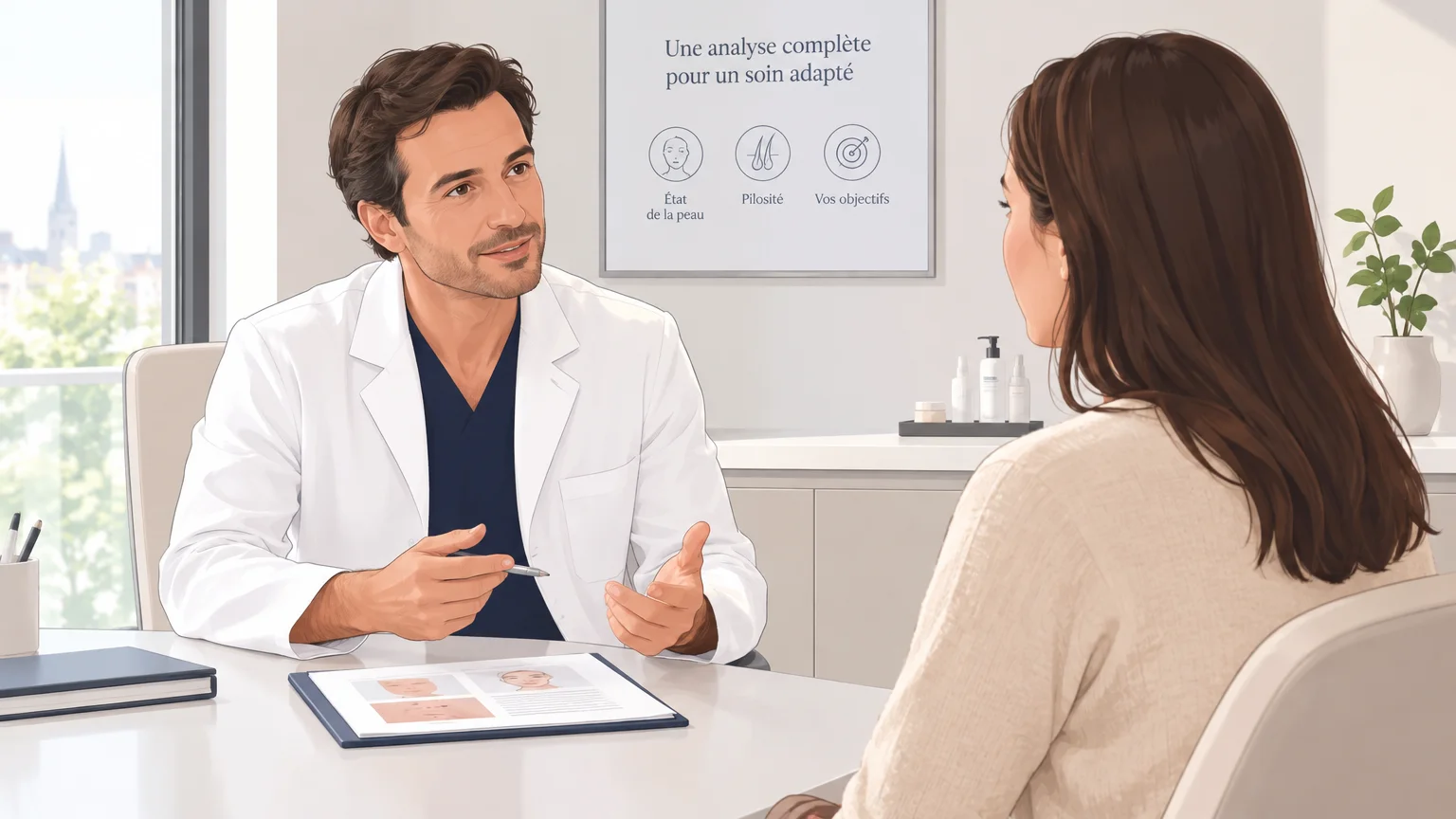 Consultation personnalisée avant une épilation laser