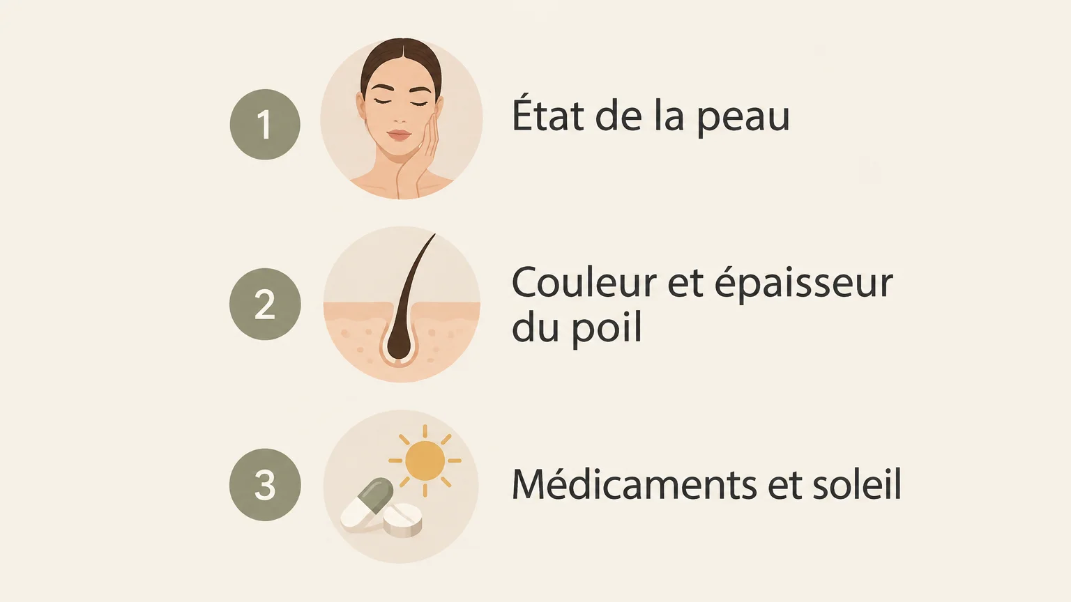 Trois éléments à évaluer avant une séance d’épilation laser
